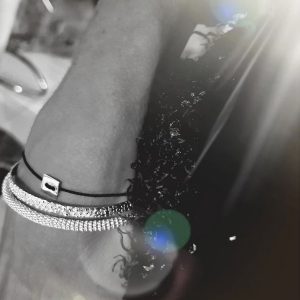 Braclet monpetitbouton argent