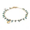 bracelet pampilles bleues