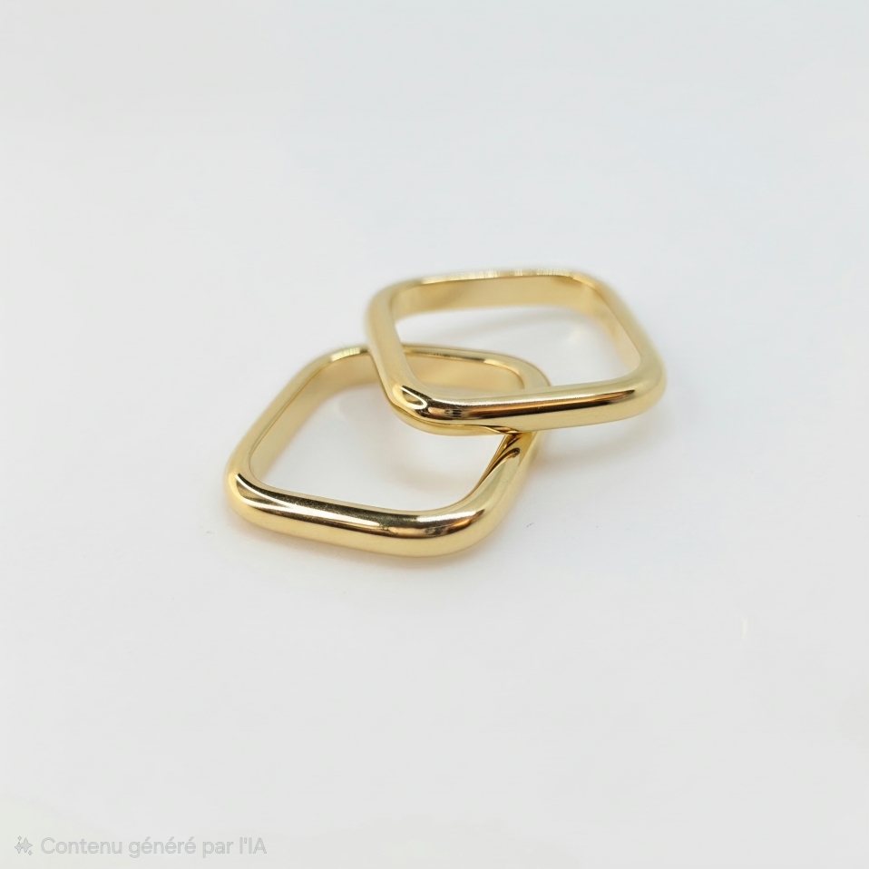 bague carree or