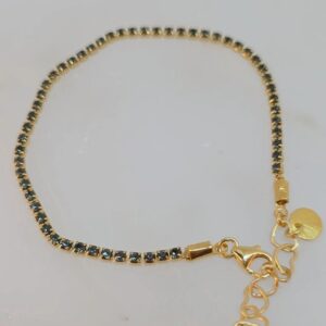 bracelet tennis cristal gris